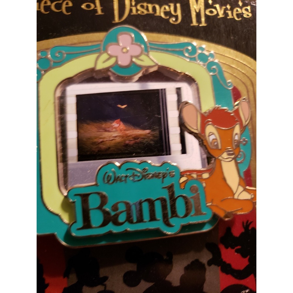 Disney Pin 82583 Bambi Movies Actual Film Cel Piece Rare‎ Scene A LE
